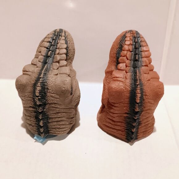 Schylling T-Rex Rubber Hand Puppet-Lot Of 2-Latex Free-Stretchy-Terrible Lizards - Picture 4 of 8